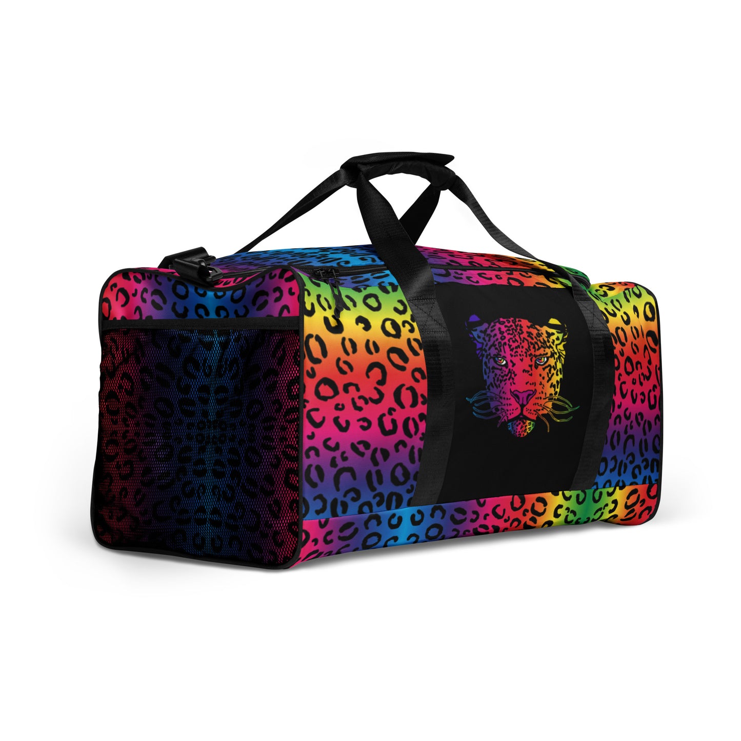 Rainbow Leopard Minimalist Duffle Bag - HipHatter