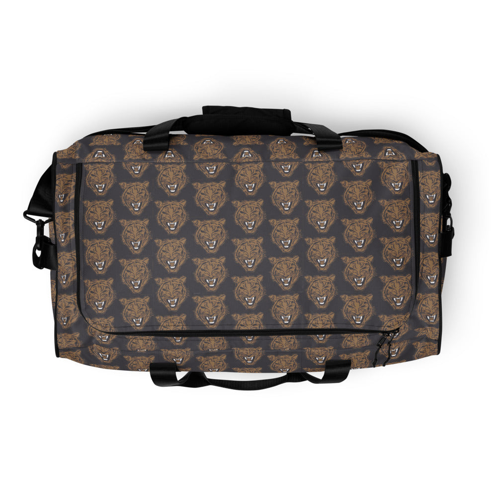 Tiger Face Print Duffle Weekend Bag - HipHatter