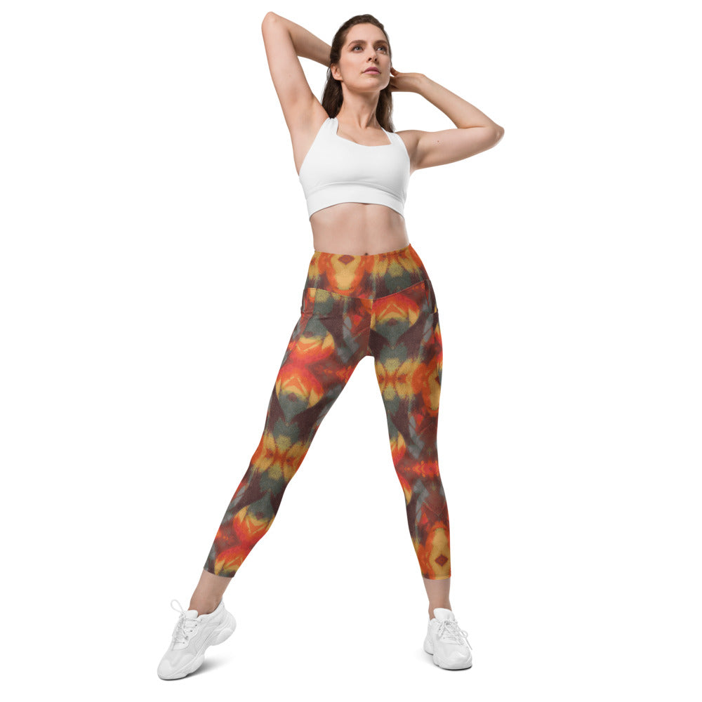 Rainbow Mountain Yoga Leggings With Pockets - HipHatter