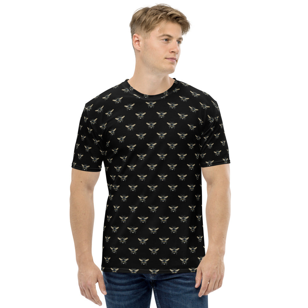 Bumble Bee Black Men's T-shirt - HipHatter