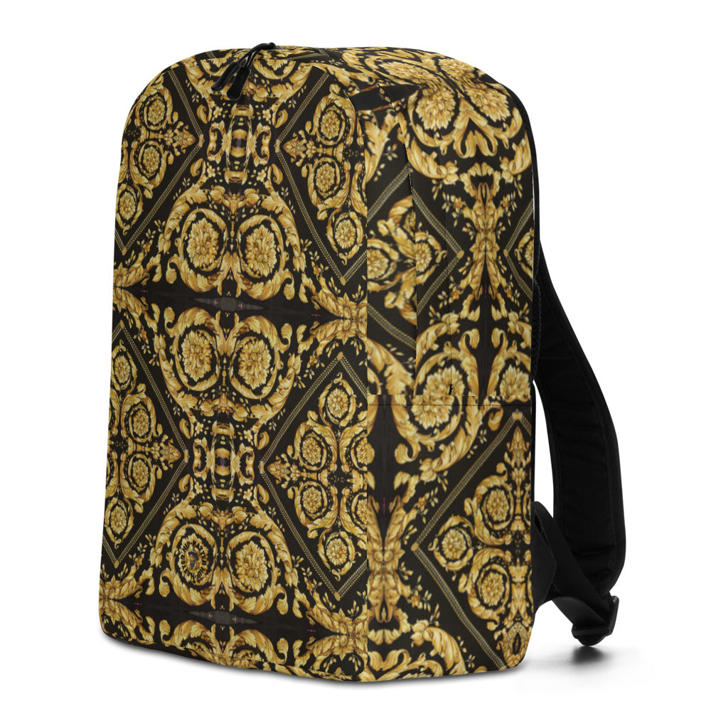 Baroque Scarf Print Minimalist Backpack - HipHatter