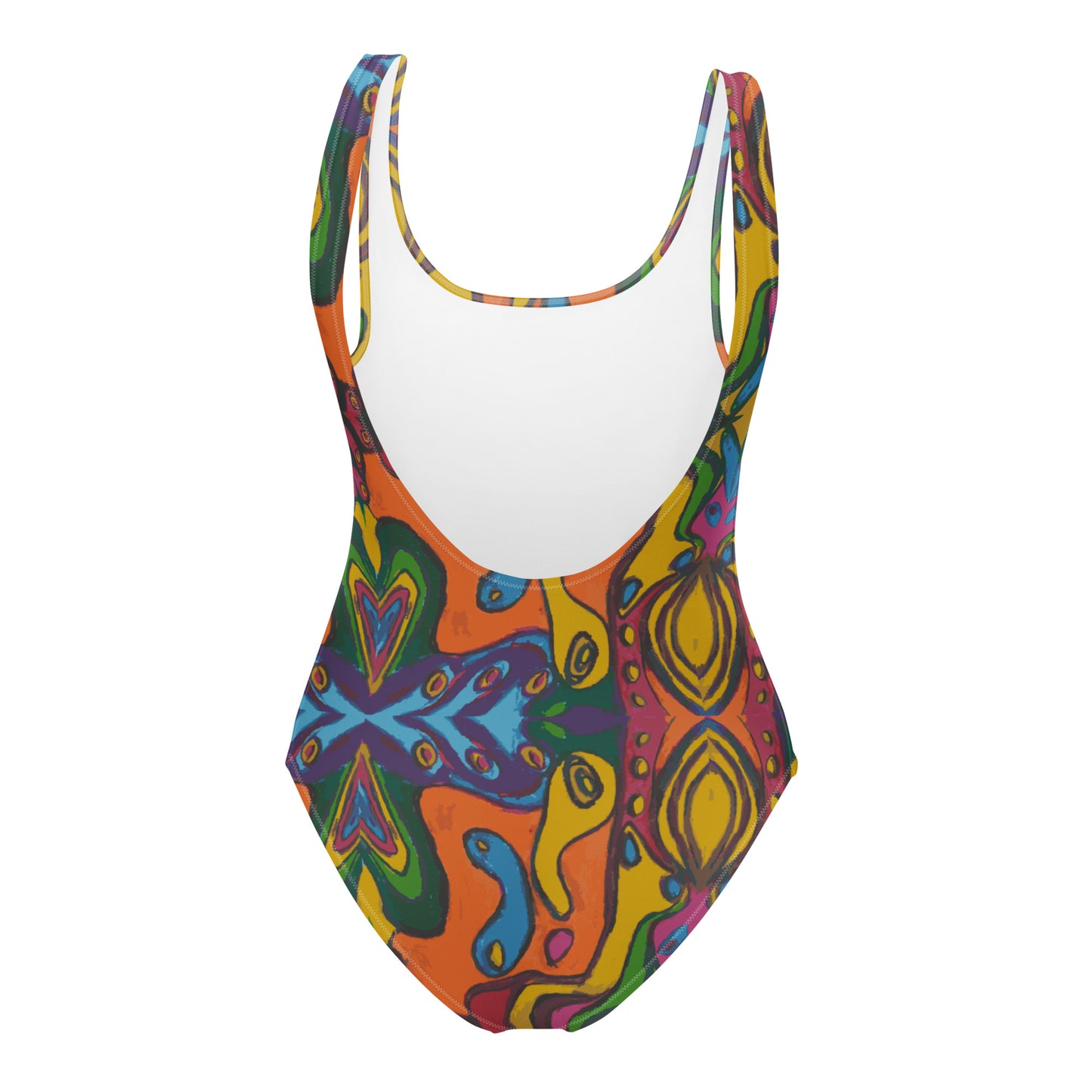Funky Paint Splash One-Piece Swimsuit - HipHatter