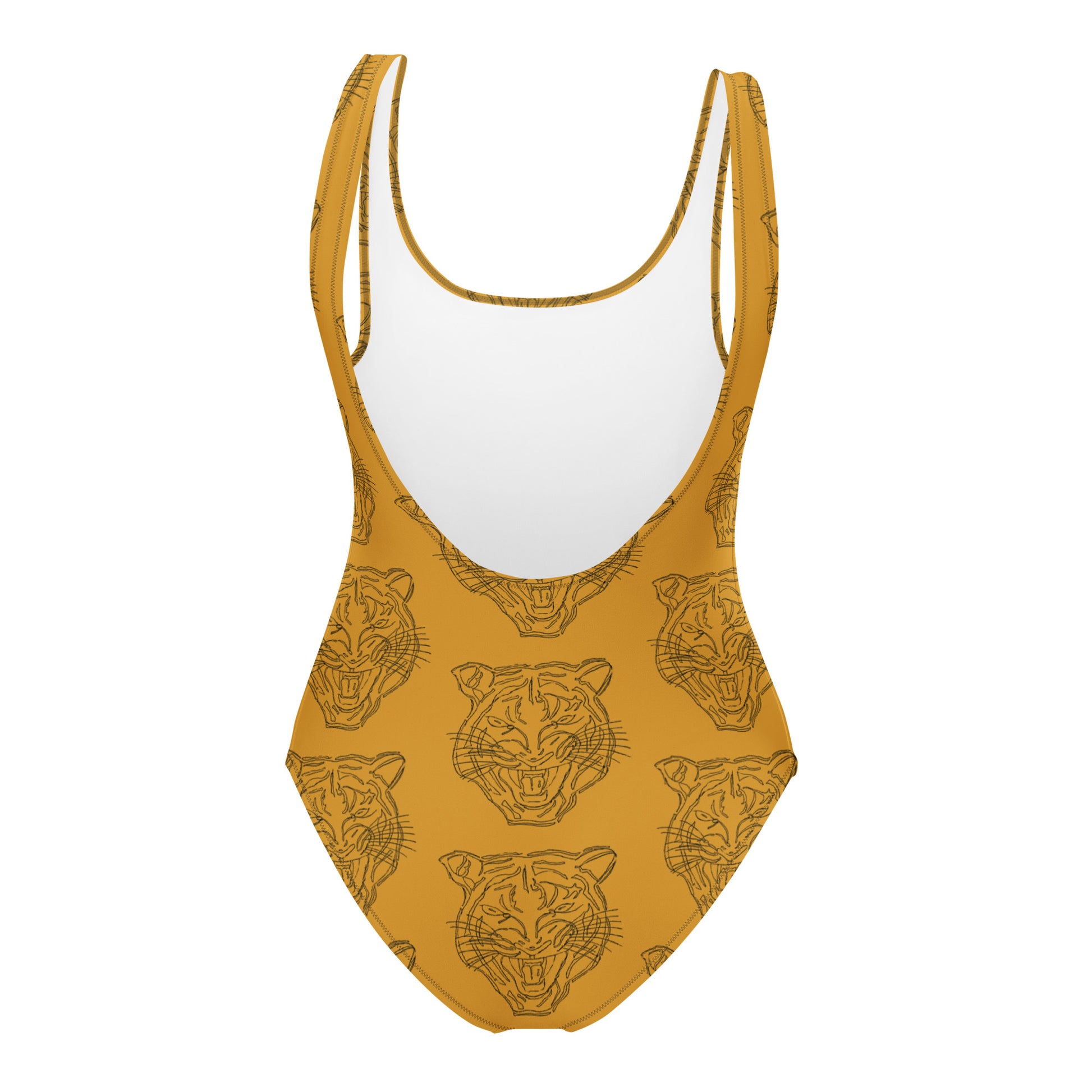 Rory Sketch Gold Tiger One-Piece Swimsuit - HipHatter