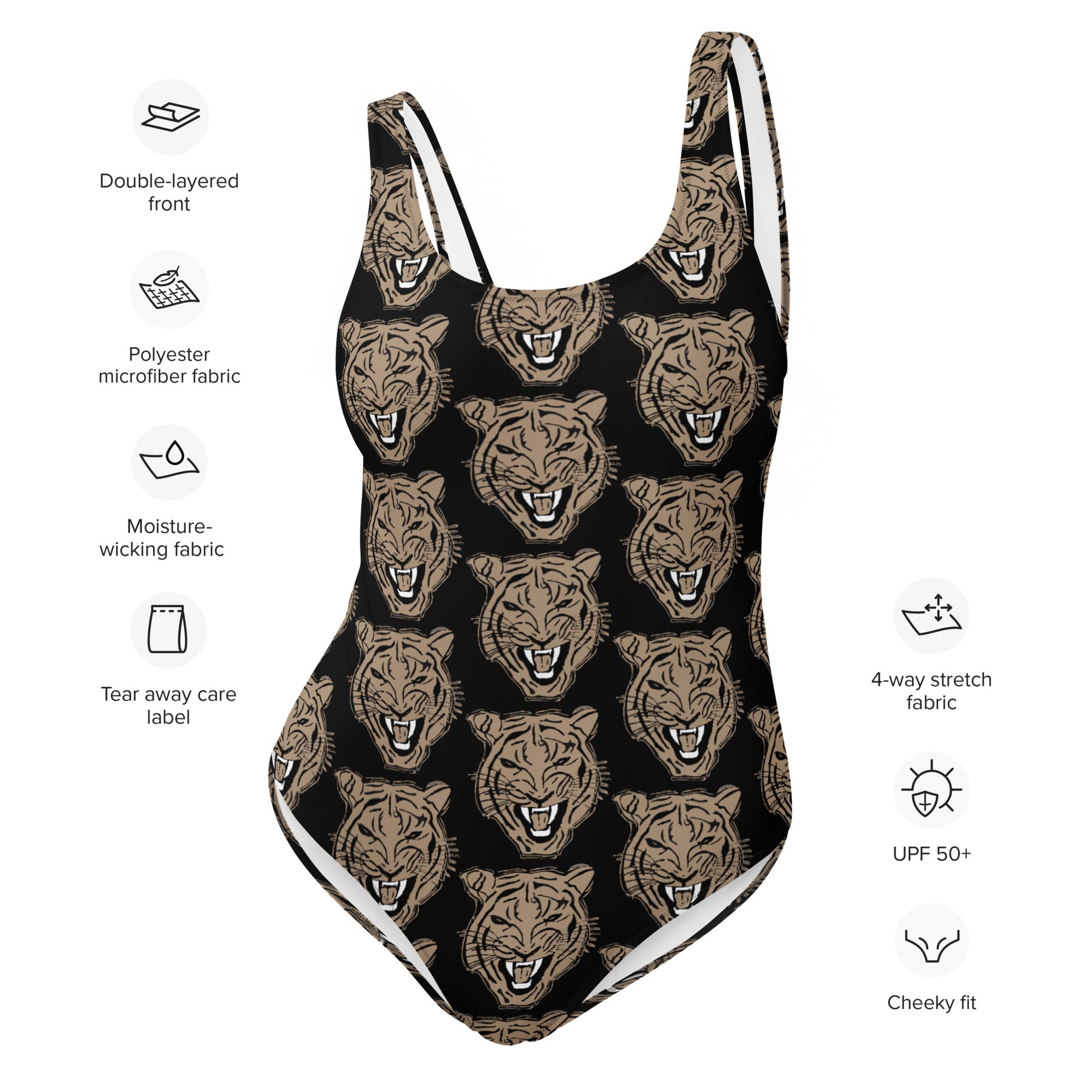 Tiger Gold One-Piece Swimsuit - HipHatter