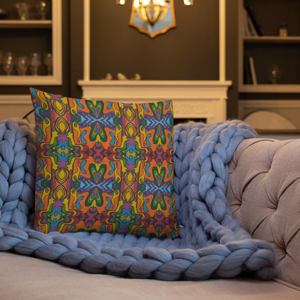 Psychedelic Artist Print Premium Pillow - HipHatter