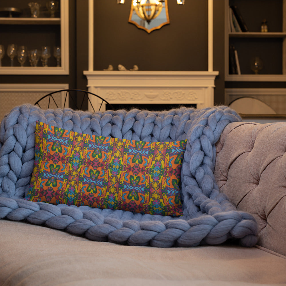 Psychedelic Artist Print Premium Pillow - HipHatter
