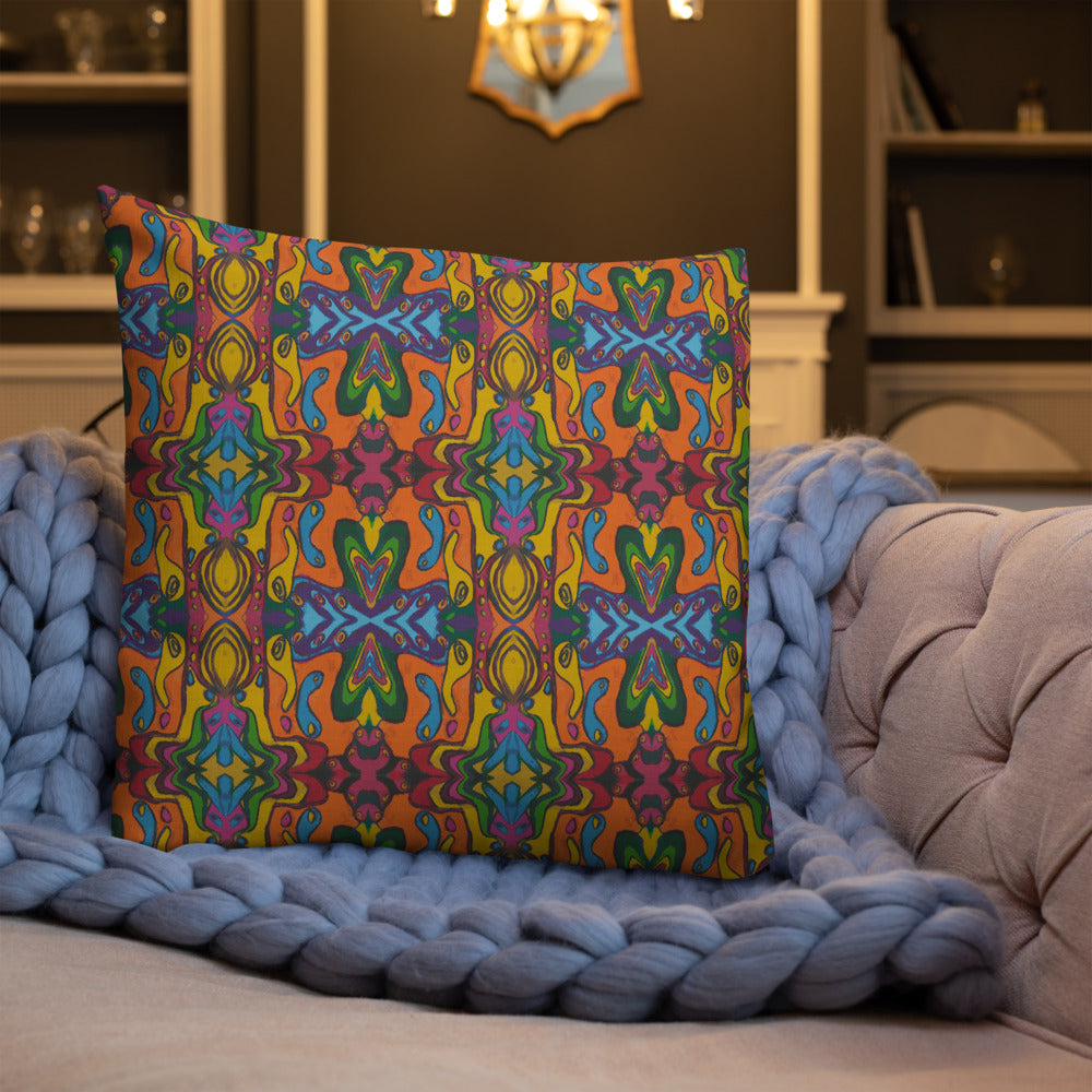 Psychedelic Artist Print Premium Pillow - HipHatter