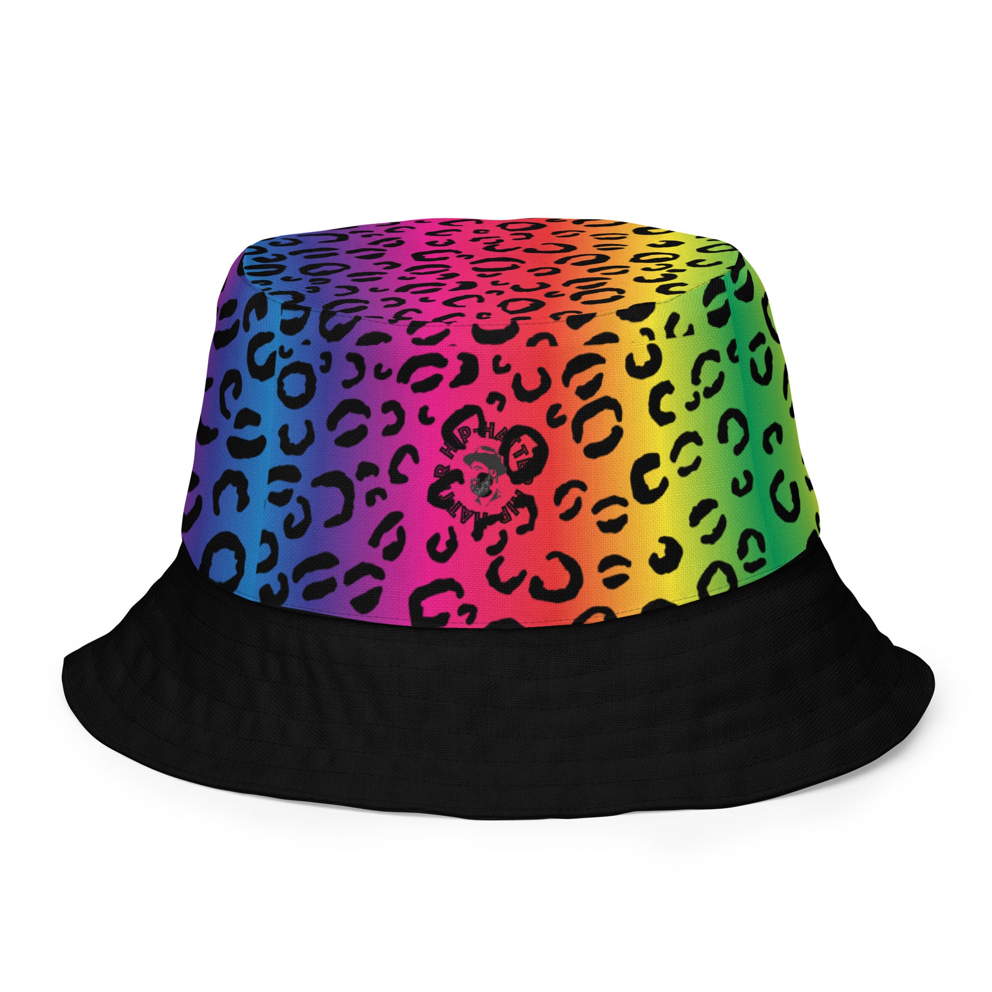 Rainbow Leopard Reversible bucket hat - HipHatter