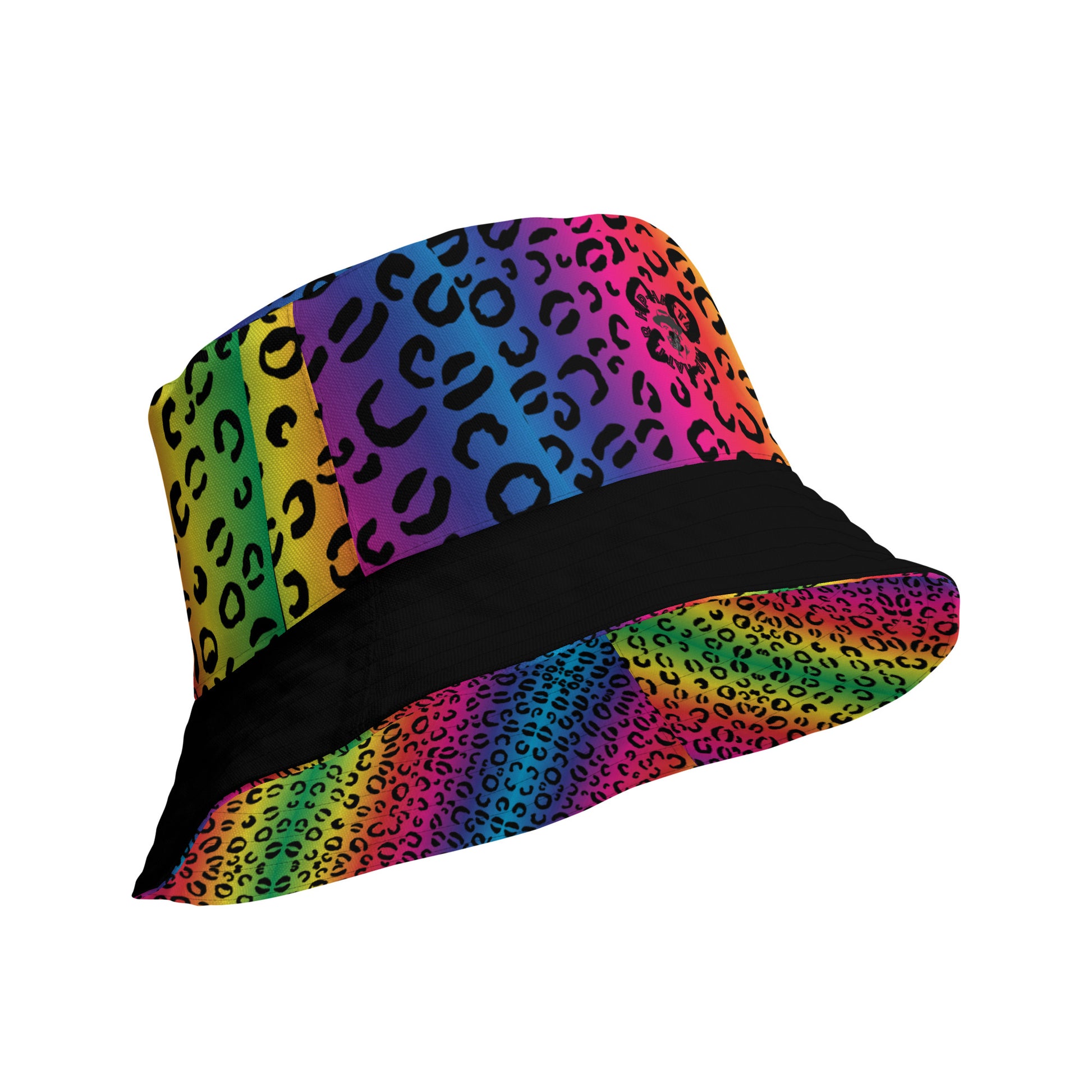 Rainbow Leopard Reversible bucket hat - HipHatter