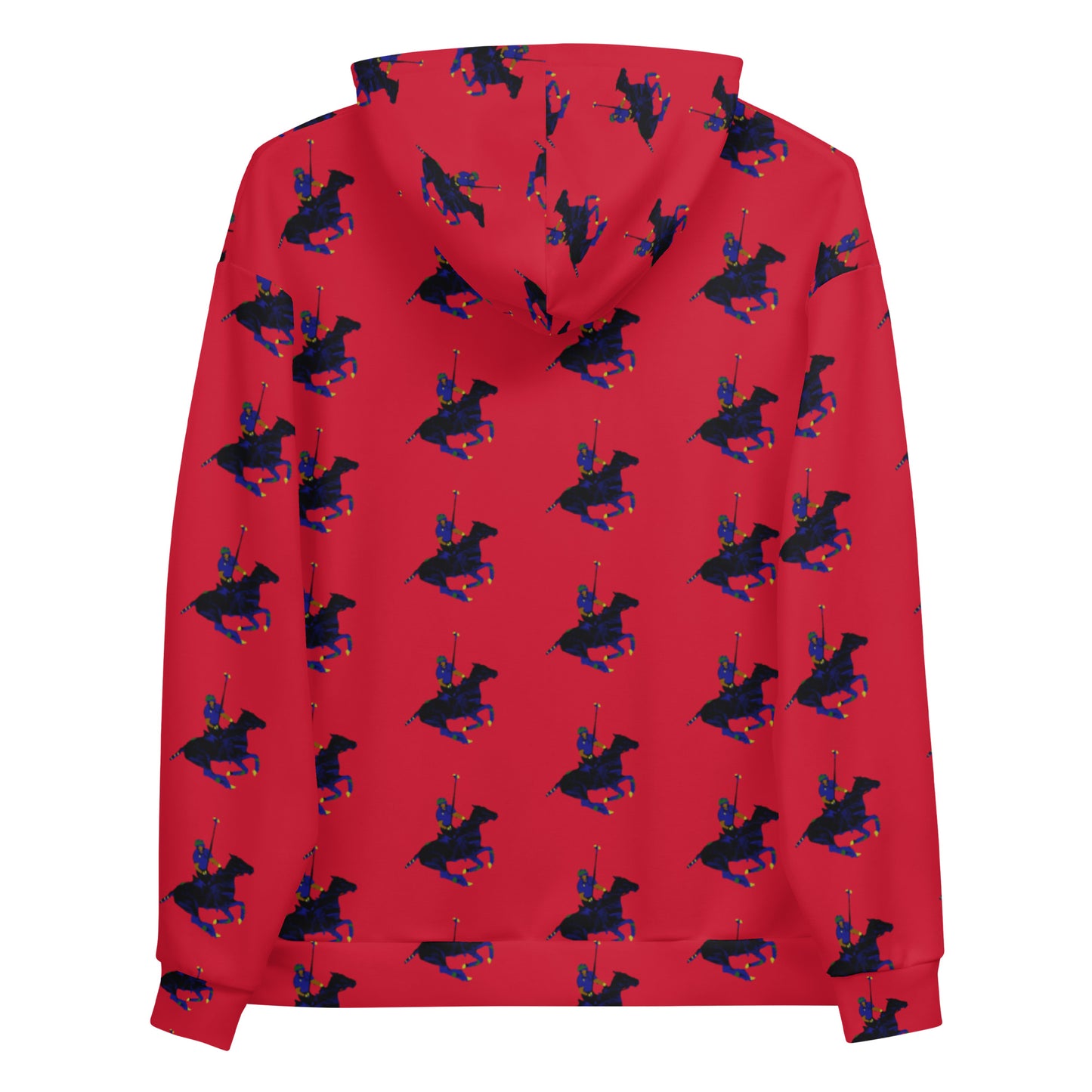 Red Polo Carib Pony Pattern  Unisex Hoodie - HipHatter