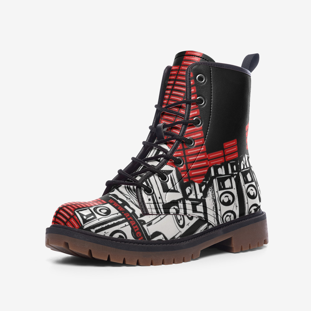 Bass in The City Printed Leather Lightweight Boots