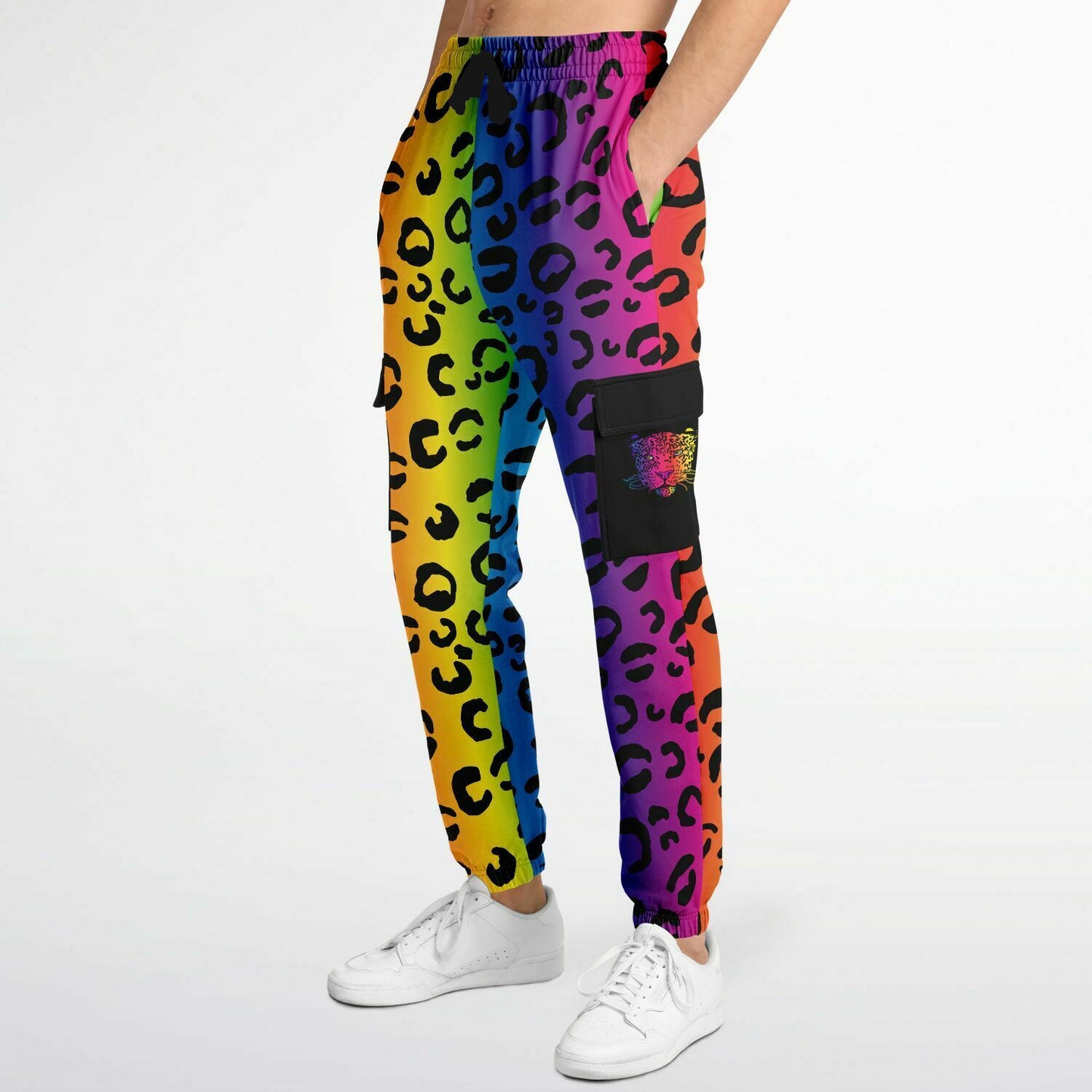 Rainbow Leopard Safari Sweatpants - HipHatter