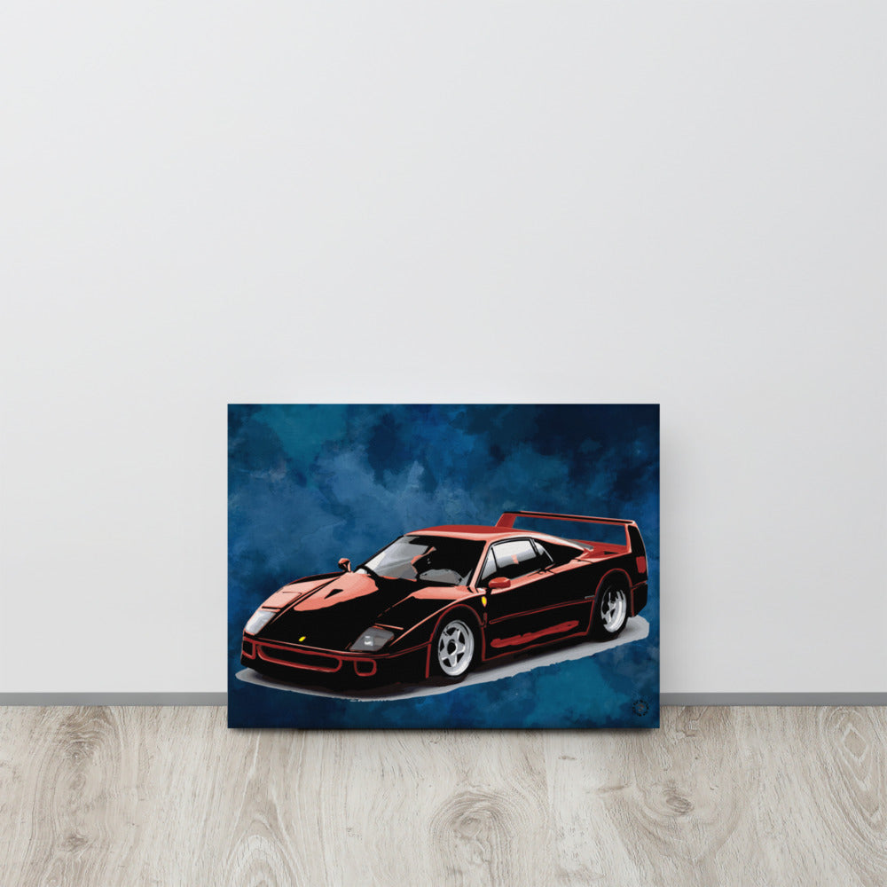 80s Super Car Canvas Print - HipHatter
