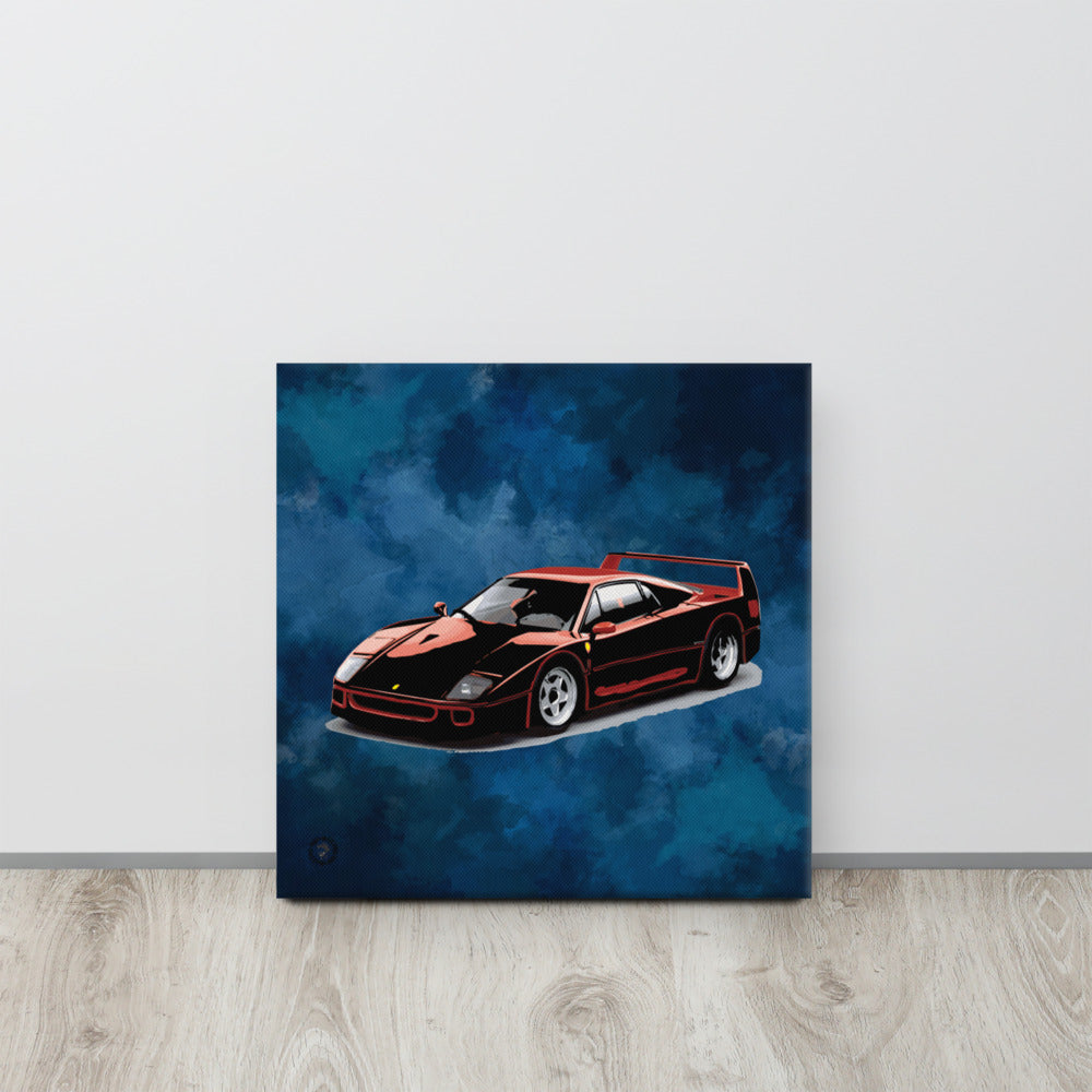 80s Super Car Canvas Print - HipHatter