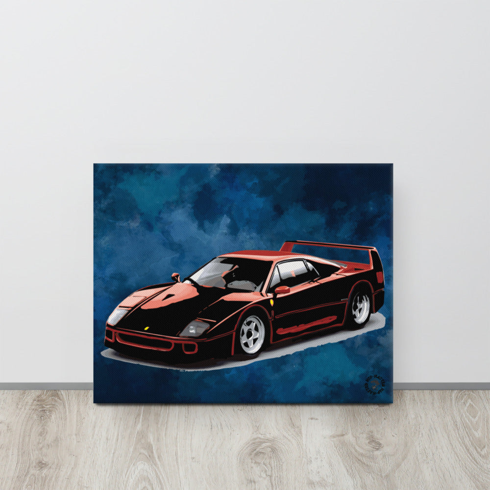 80s Super Car Canvas Print - HipHatter