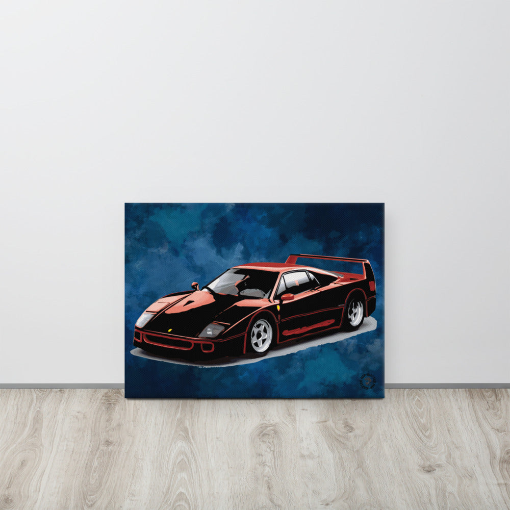 80s Super Car Canvas Print - HipHatter