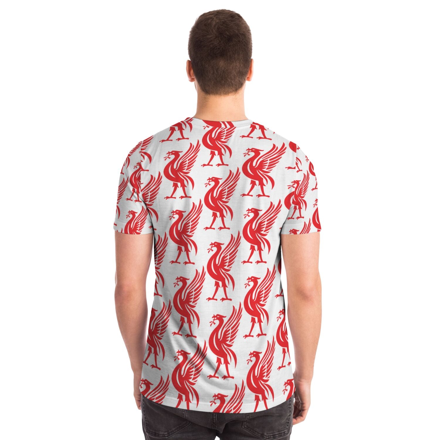 Liverpool Liver Bird Red All Over Print T-Shirt - HipHatter