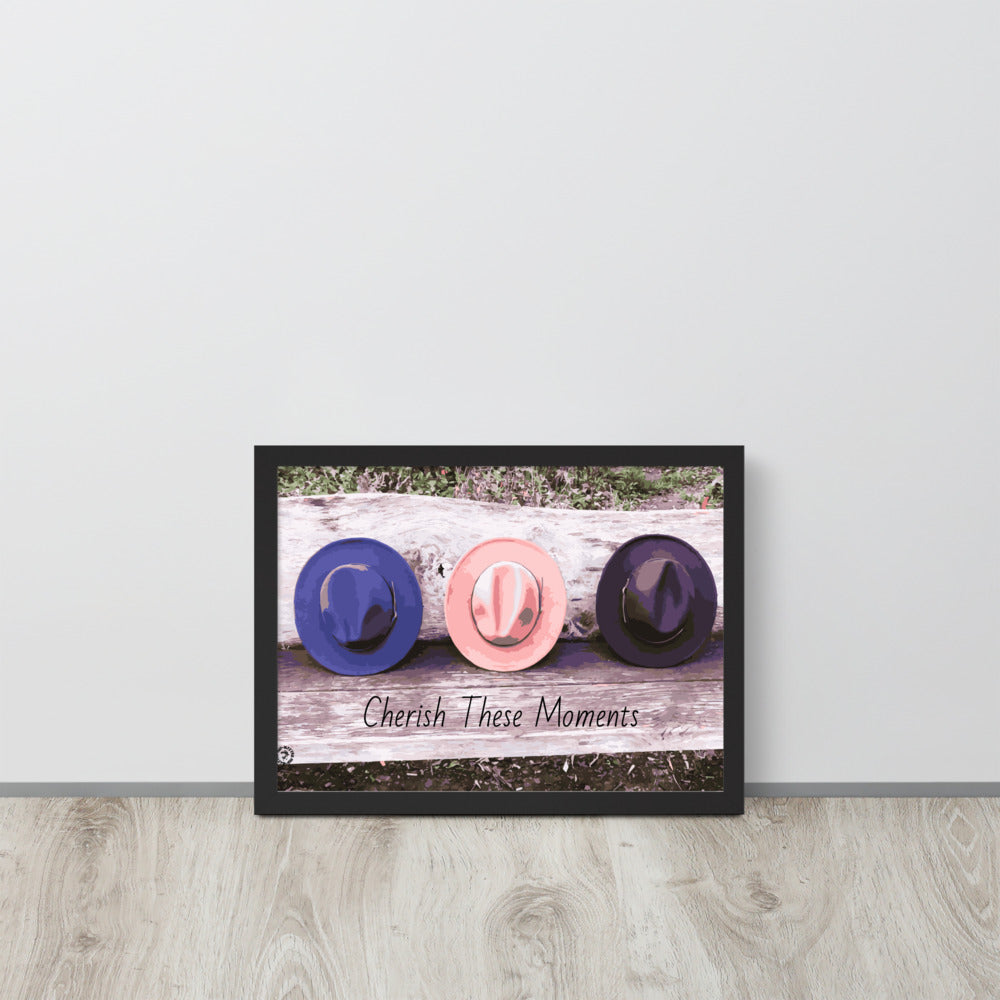 Cherish These Moments Fedora Framed Poster - HipHatter