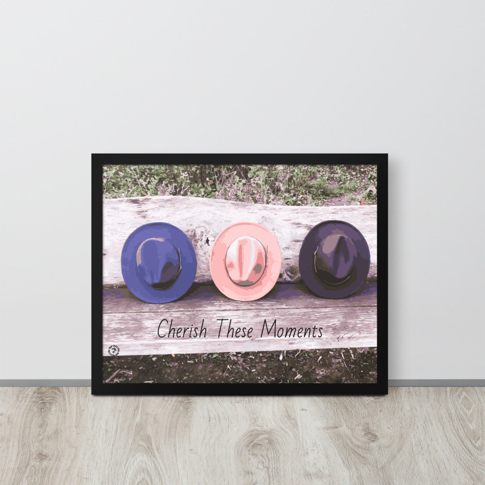Cherish These Moments Fedora Framed Poster - HipHatter