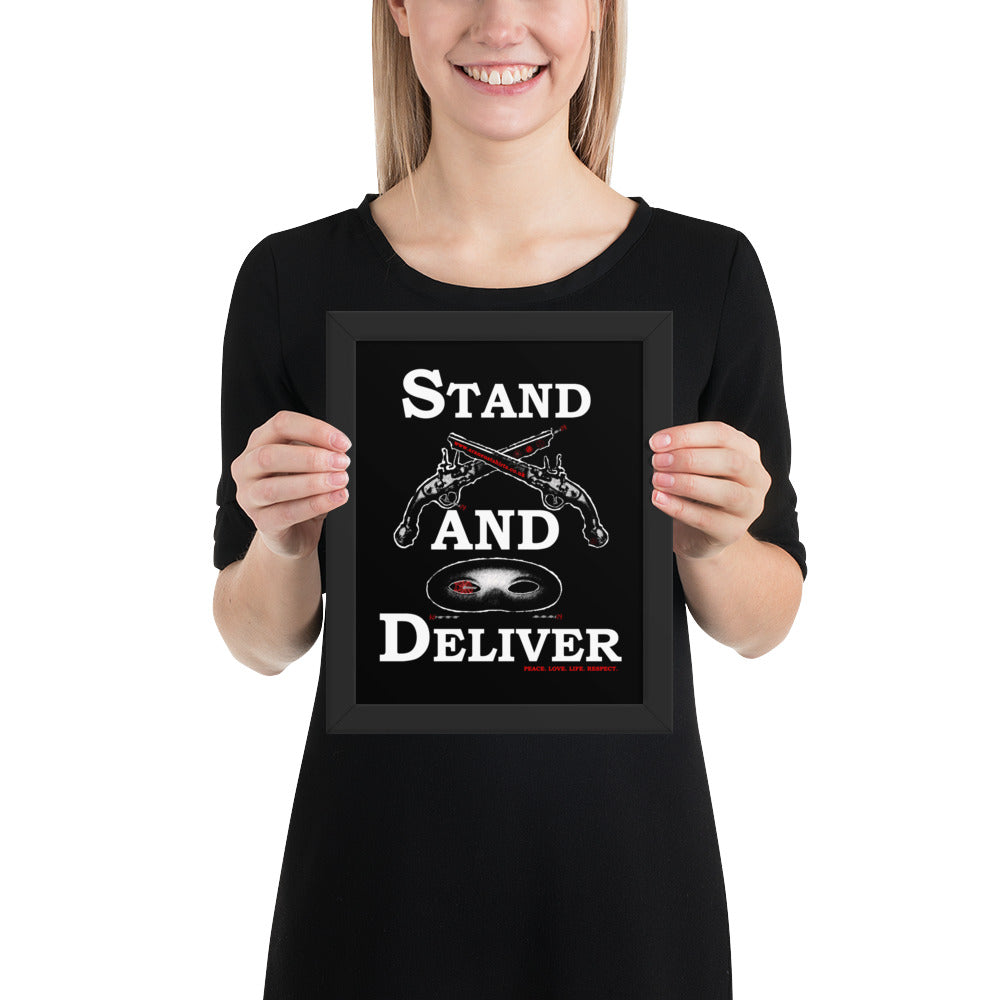 Stand and Deliver Highway Man Framed Poster - HipHatter