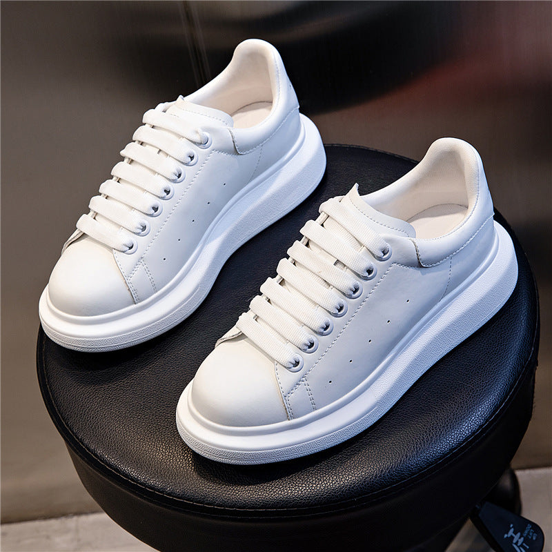 Womens Classic White Runner Trainers - HipHatter