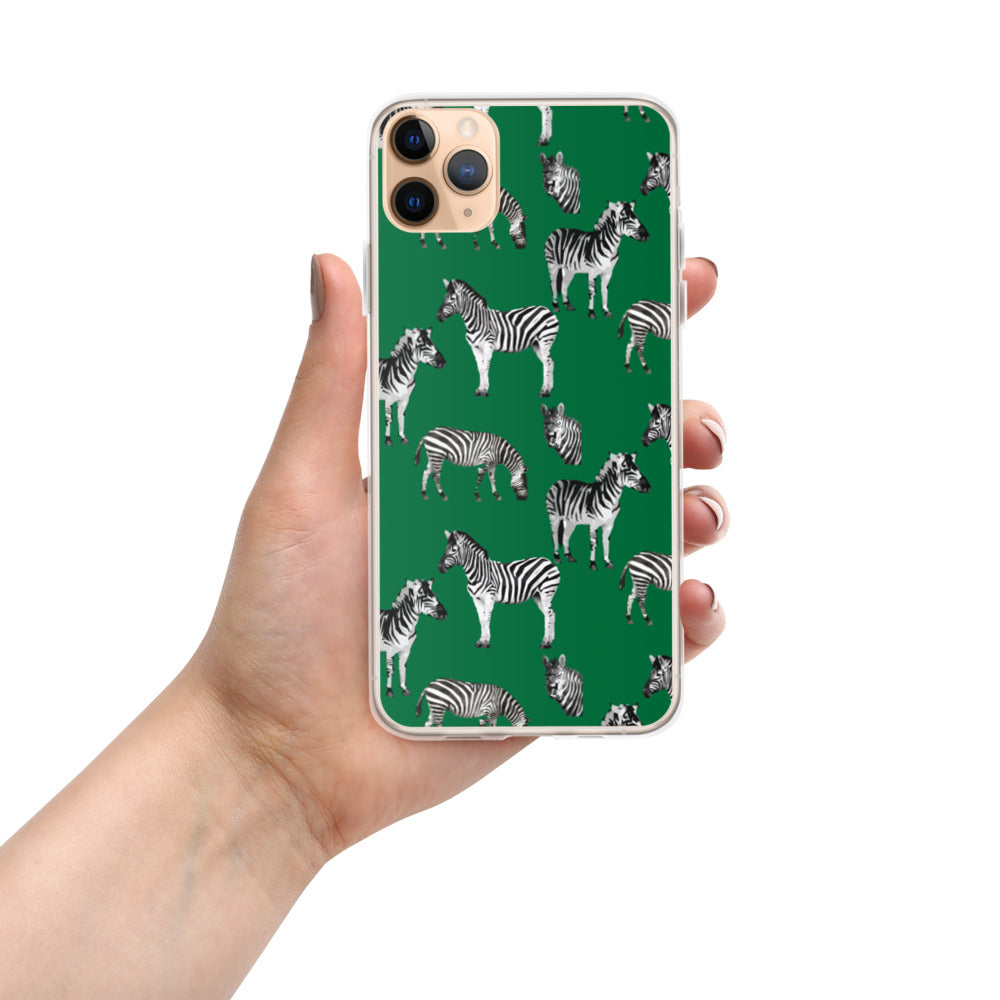 Emerald Green Zebra iPhone Case - HipHatter