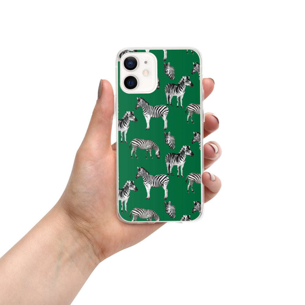 Emerald Green Zebra iPhone Case - HipHatter