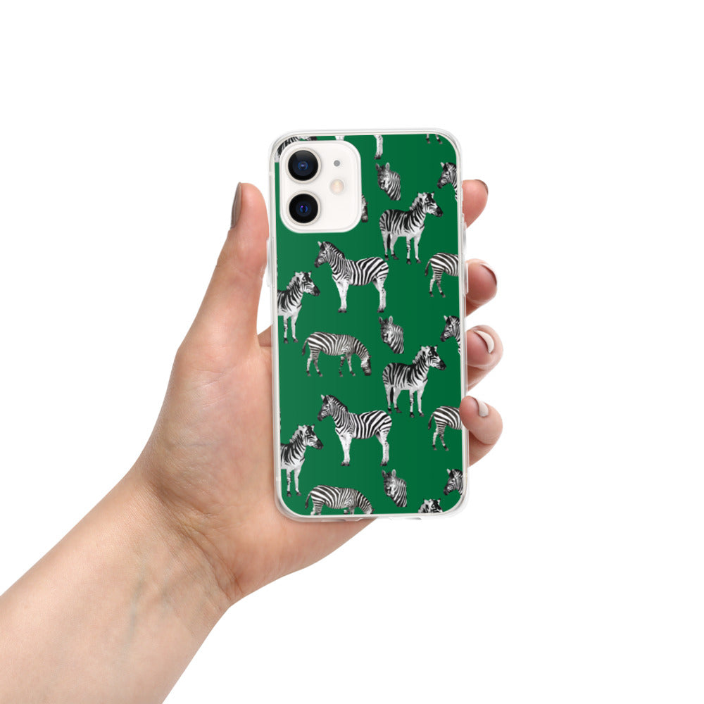 Emerald Green Zebra iPhone Case - HipHatter