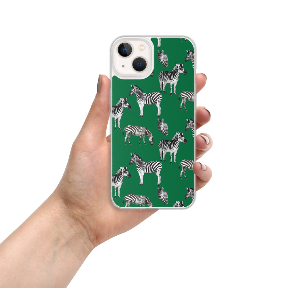 Emerald Green Zebra iPhone Case - HipHatter