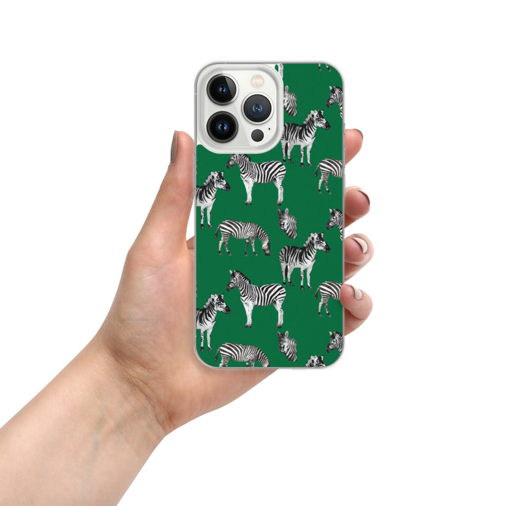 Emerald Green Zebra iPhone Case - HipHatter