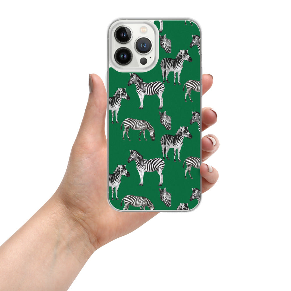 Emerald Green Zebra iPhone Case - HipHatter