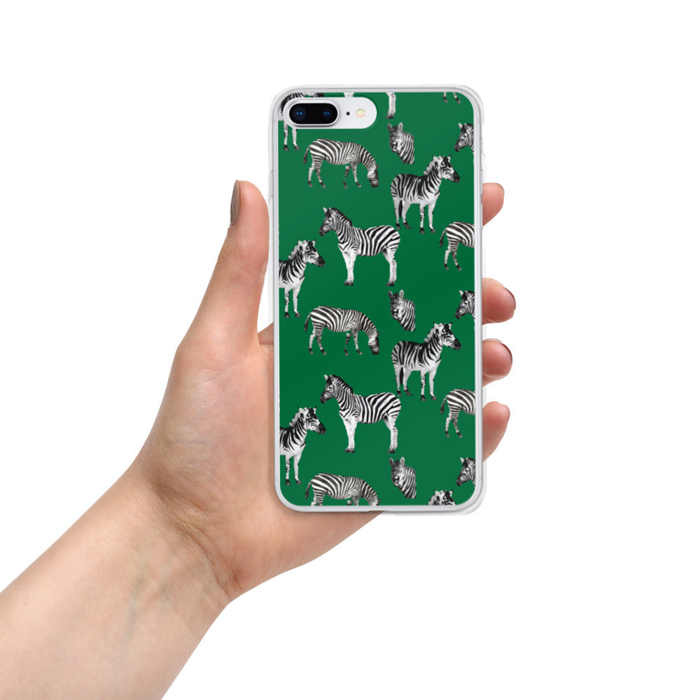 Emerald Green Zebra iPhone Case - HipHatter