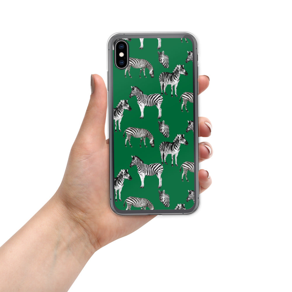 Emerald Green Zebra iPhone Case - HipHatter