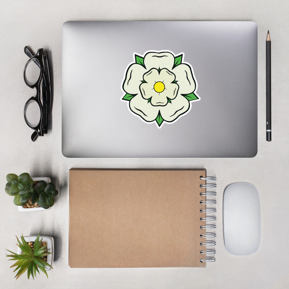Yorkshire White Rose Premium Stickers - HipHatter