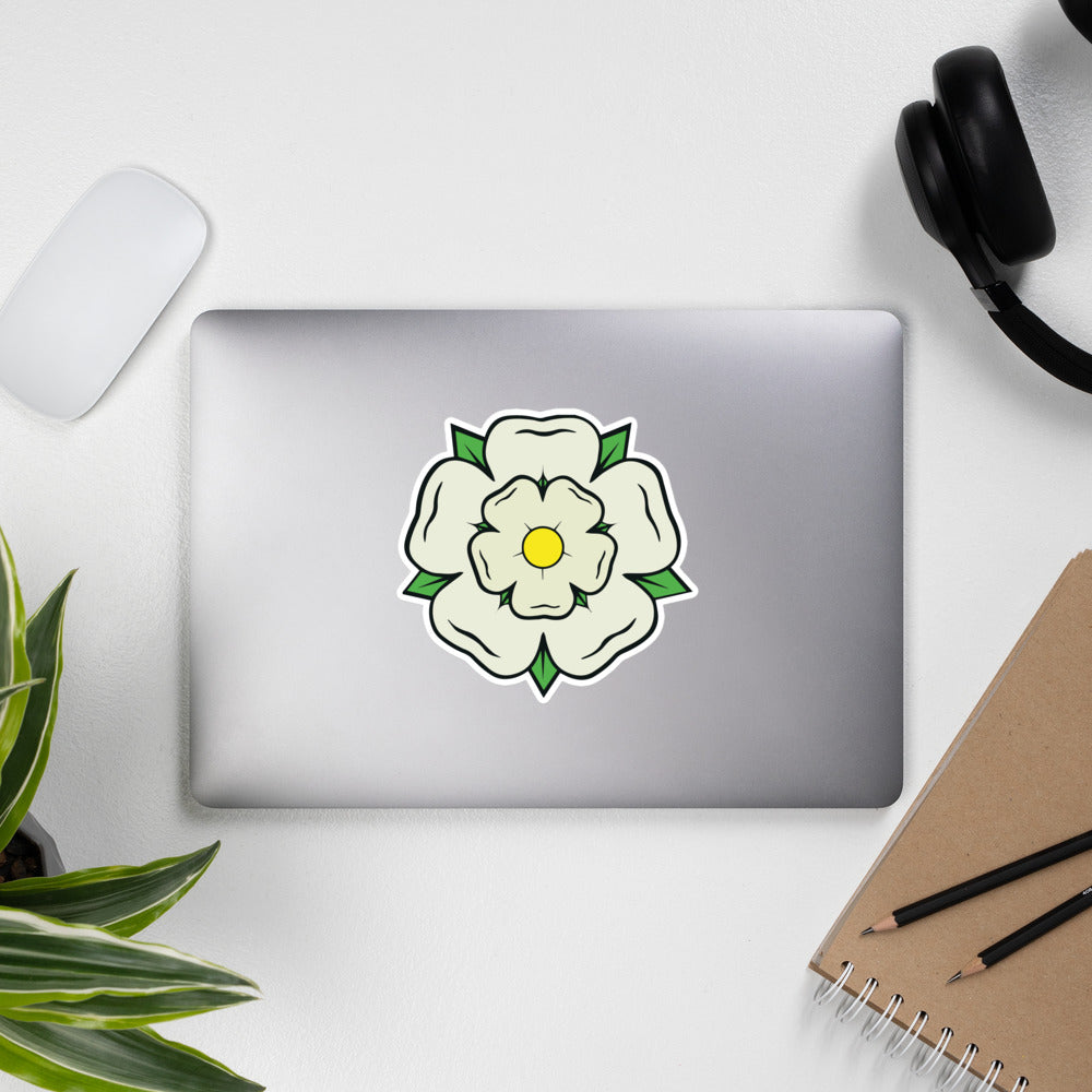 Yorkshire White Rose Premium Stickers - HipHatter