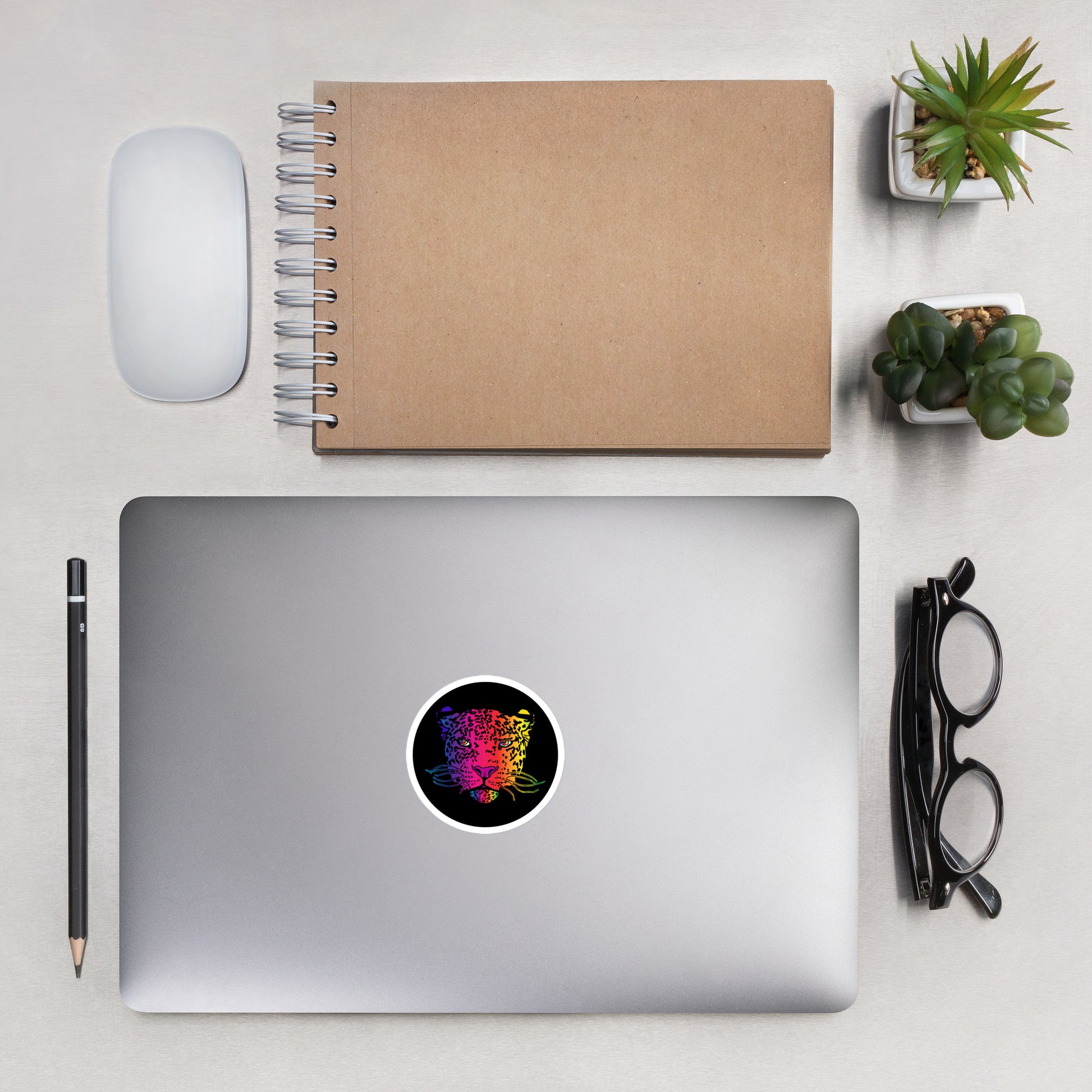 Rainbow Leopard Bubble-free stickers - HipHatter