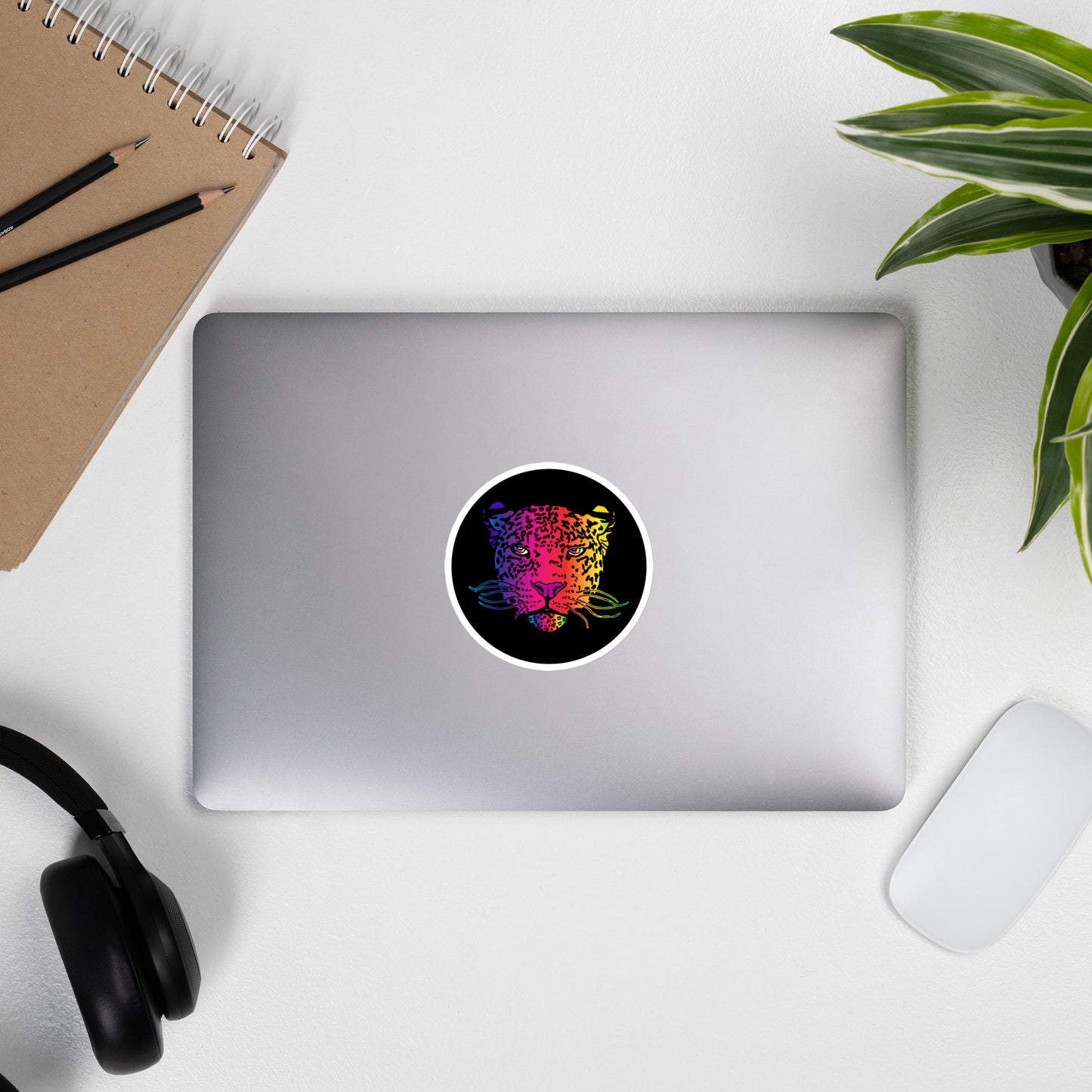 Rainbow Leopard Bubble-free stickers - HipHatter