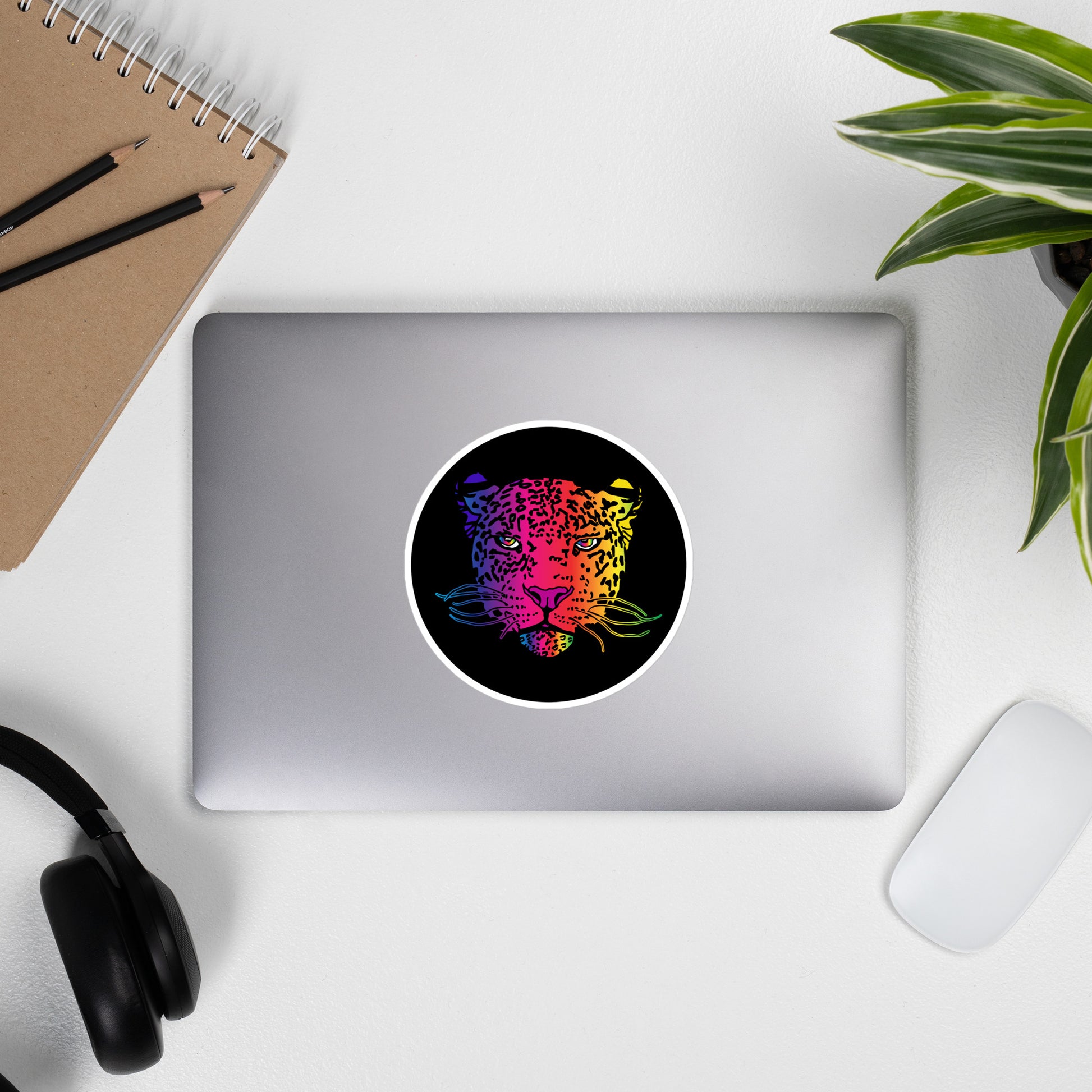Rainbow Leopard Bubble-free stickers - HipHatter