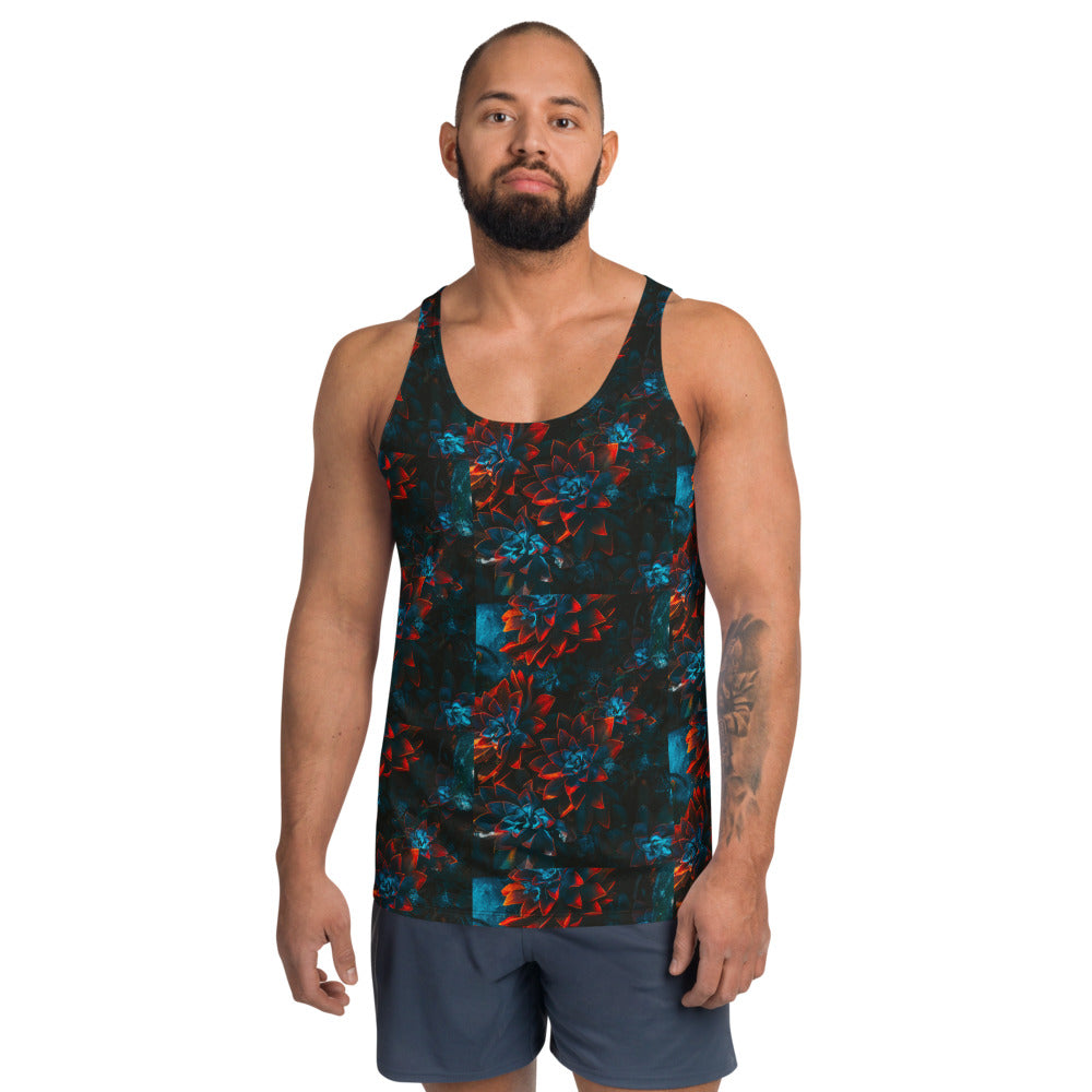Autumn Flowers Men's Floral Tank Top - HipHatter