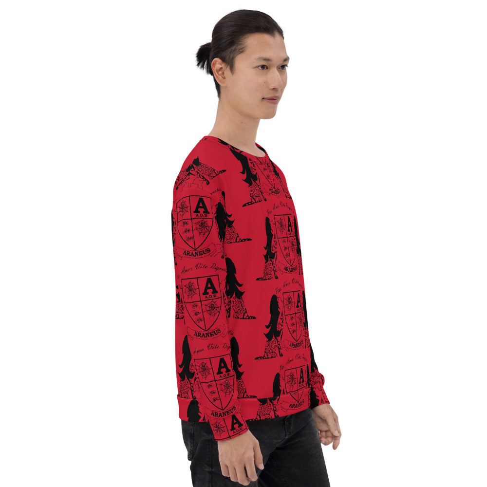 Red Crest Sphinx Kiss Sweatshirt - HipHatter
