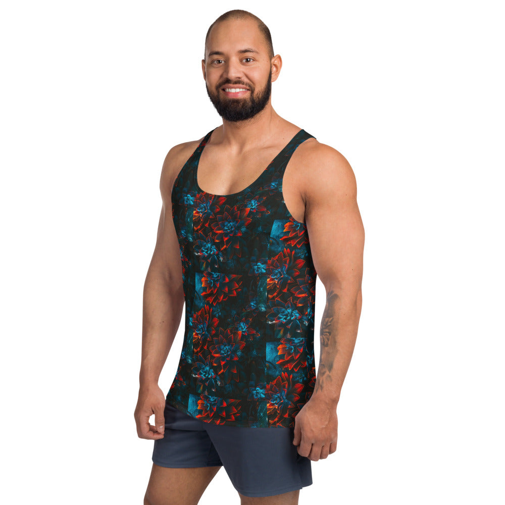 Autumn Flowers Men's Floral Tank Top - HipHatter