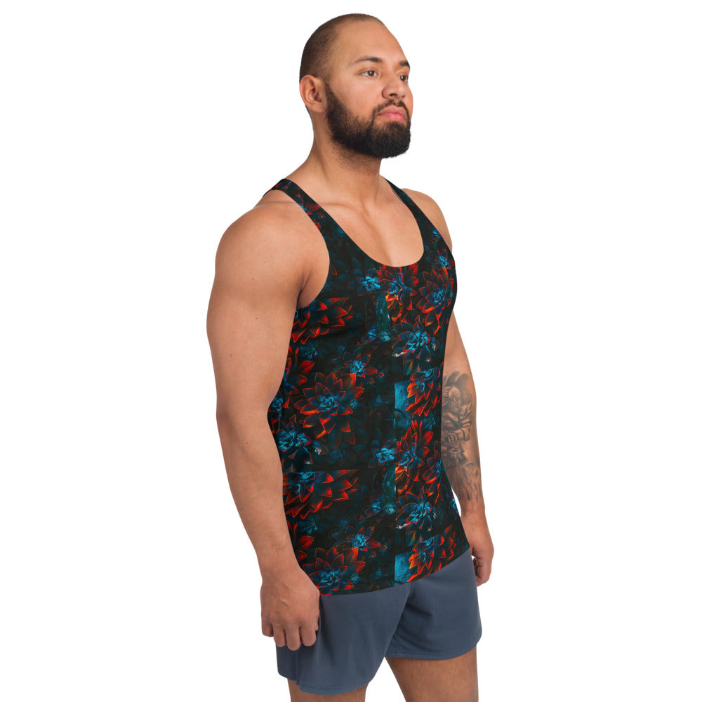 Autumn Flowers Men's Floral Tank Top - HipHatter