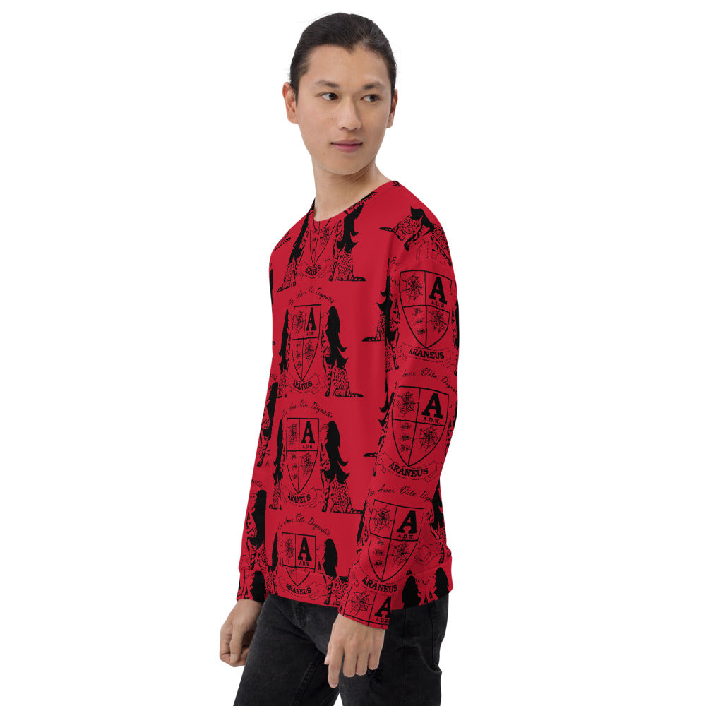 Red Crest Sphinx Kiss Sweatshirt - HipHatter