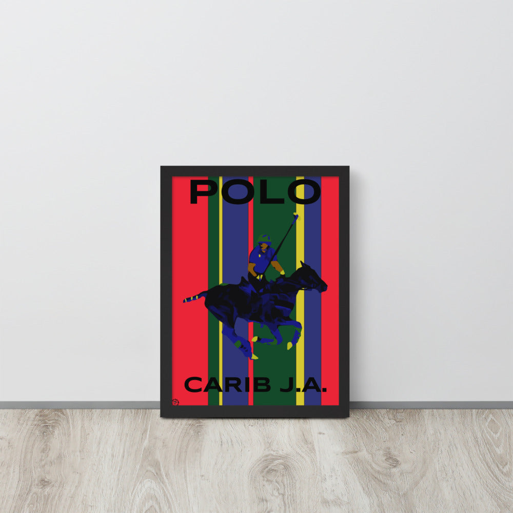 Carib J.A. Pony Polo Framed Photo Paper Poster - HipHatter