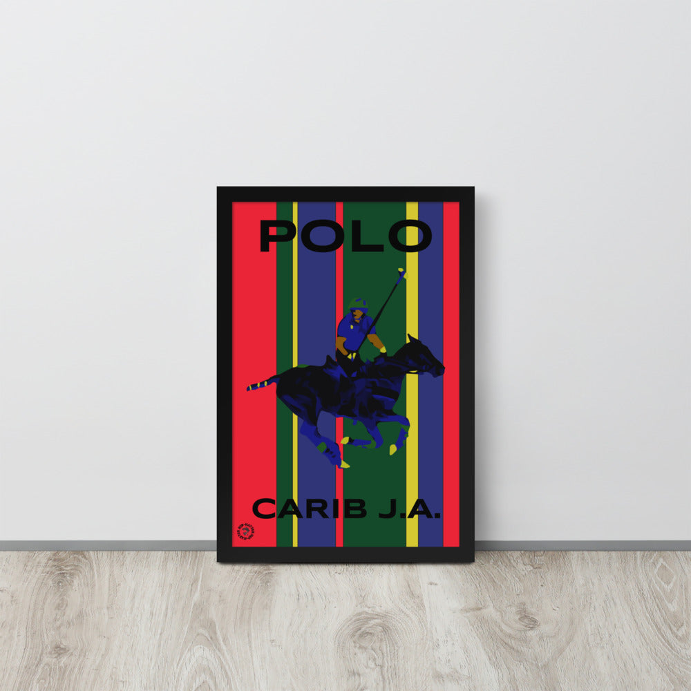 Carib J.A. Pony Polo Framed Photo Paper Poster - HipHatter