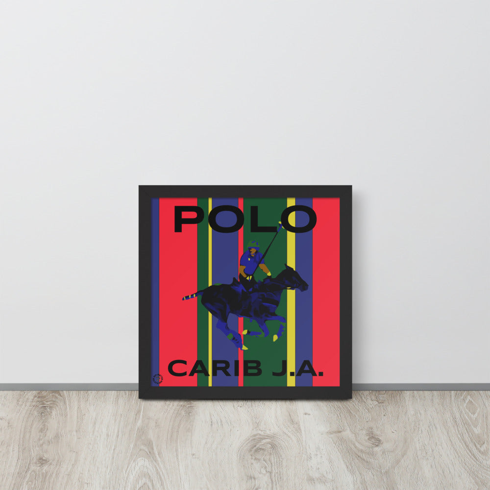 Carib J.A. Pony Polo Framed Photo Paper Poster - HipHatter