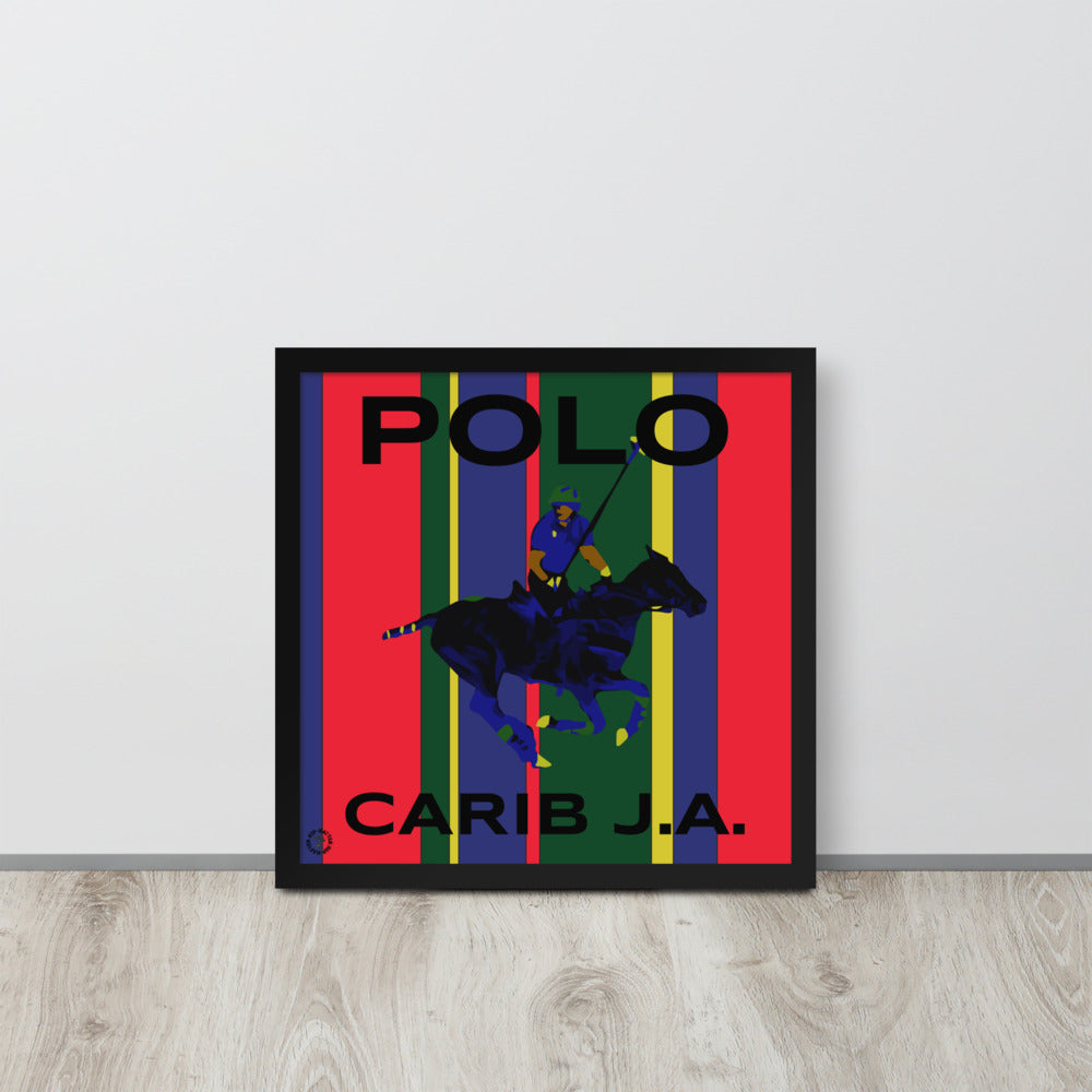 Carib J.A. Pony Polo Framed Photo Paper Poster - HipHatter