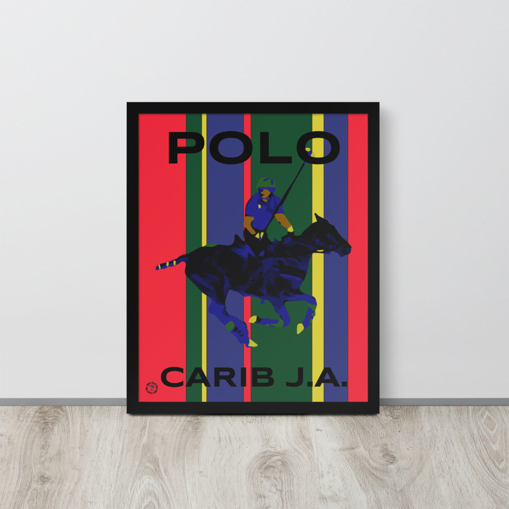 Carib J.A. Pony Polo Framed Photo Paper Poster - HipHatter