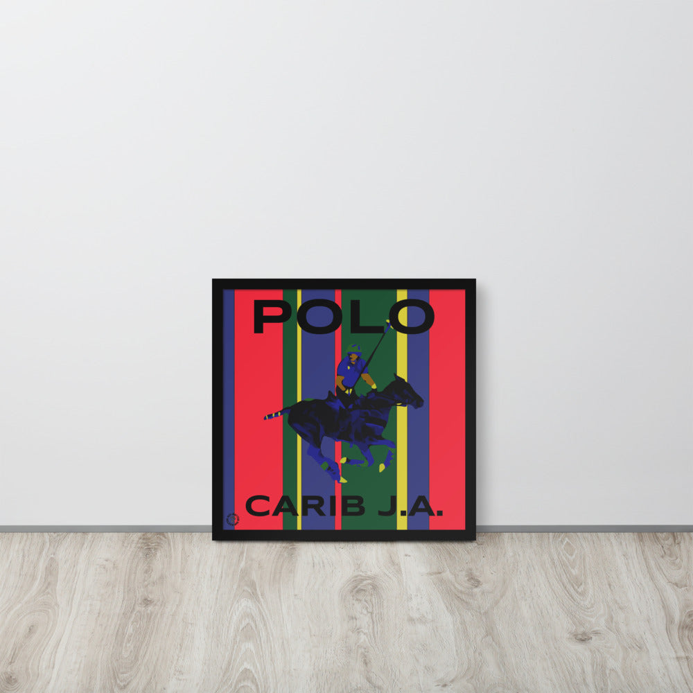 Carib J.A. Pony Polo Framed Photo Paper Poster - HipHatter