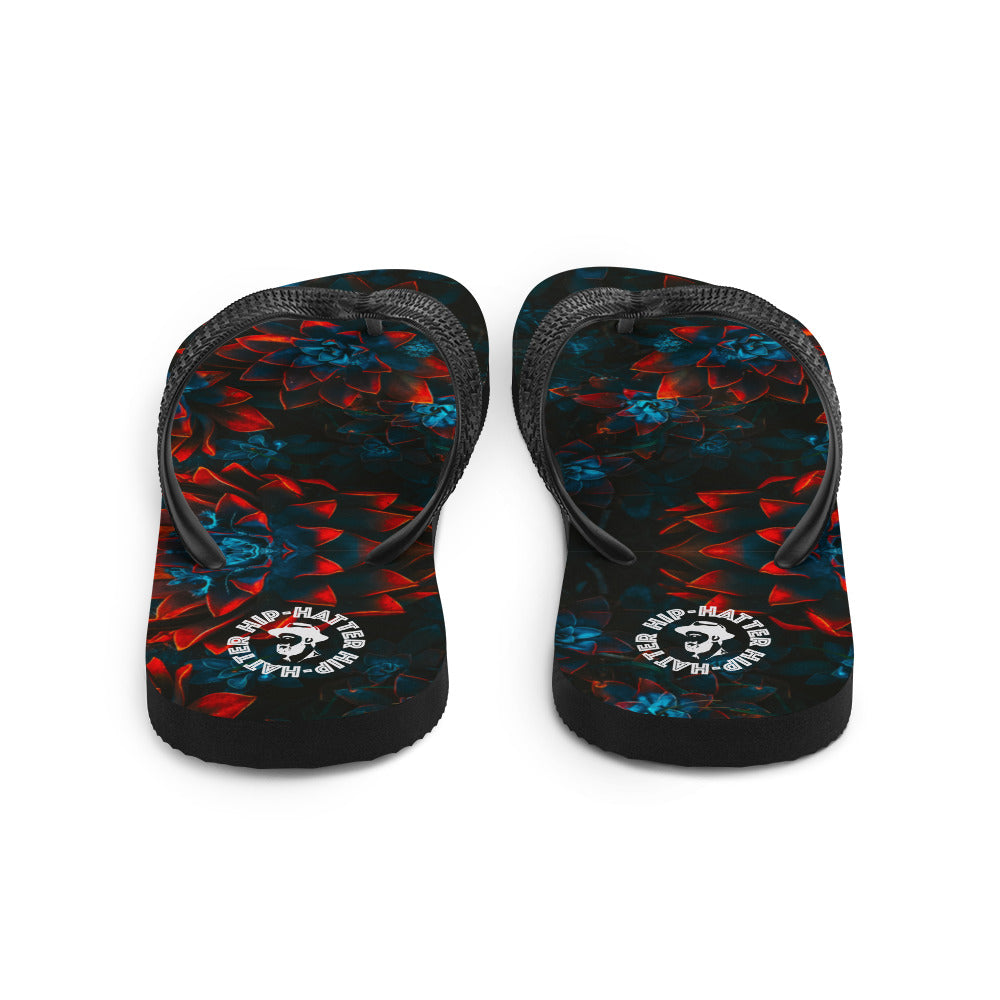 Fantastic Floral Print Flip-Flops - HipHatter
